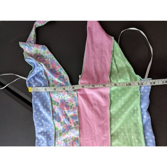 Princess Polly Women's Shanelle Splice Mini Floral Dot Patch Dress Size 2 Summer - Picture 7 of 8